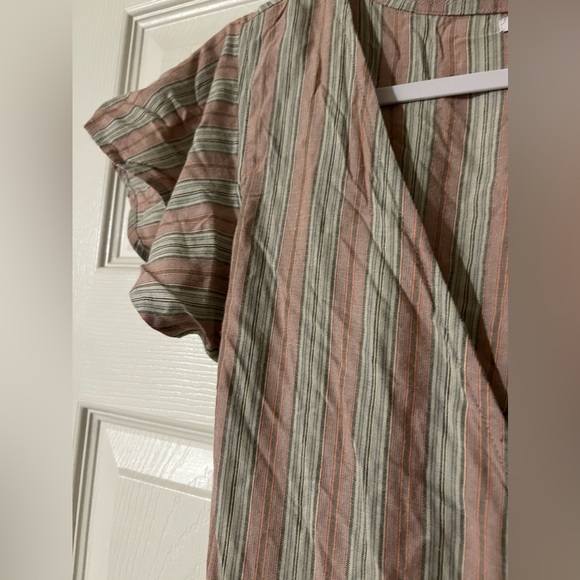 O’Neill Wrap Dress Striped Short Sleeve Size XL - Picture 3 of 8